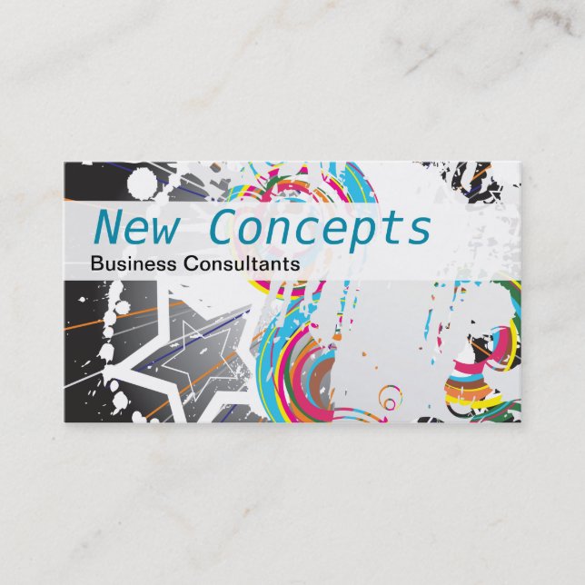 Abstract, Modern & Professional Business Card (Front)