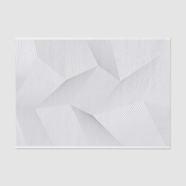 Abstract, modern, simple, dynamic line pattern tissue paper (Front)