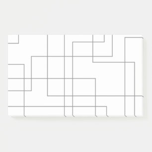 Abstract, modern, simple, minimal line pattern art post-it notes
