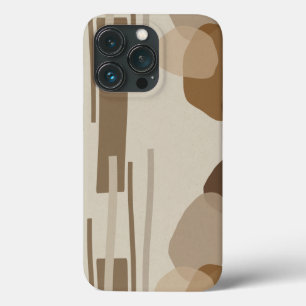 Abstract Modern Terracotta Shapes iPhone 13 Pro Case