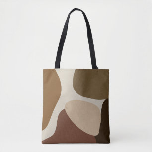 Abstract Modern Terracotta Shapes Tote Bag