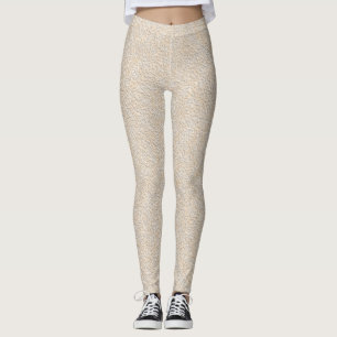 Abstract modern textured stone paper effect leggings