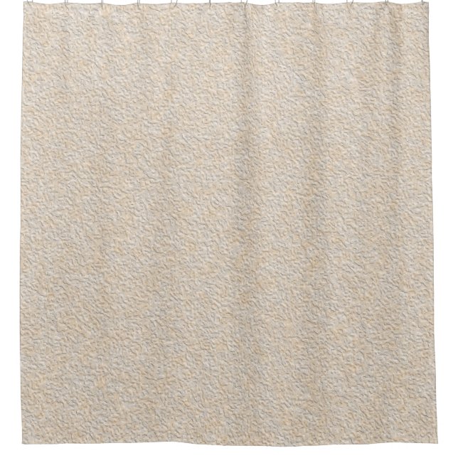 Abstract modern textured stone paper effect  shower curtain (Front)