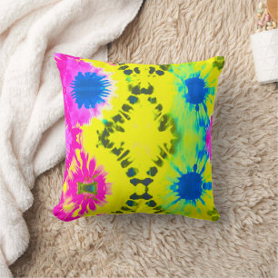 ABSTRACT MODERN TIE-DYE  CUSHION