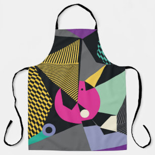 Abstract modern triangles background pattern illus apron