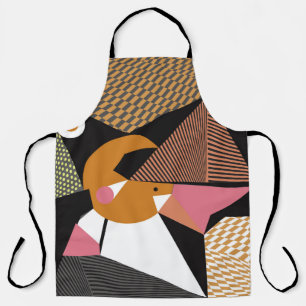 Abstract modern triangles background pattern illus apron