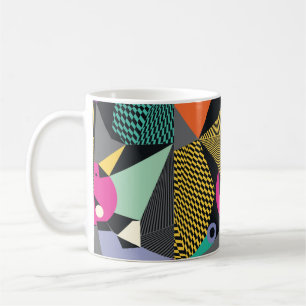 Abstract modern triangles background pattern illus coffee mug