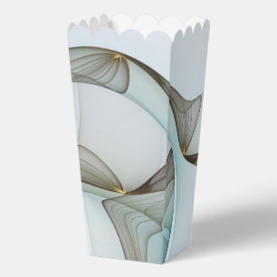 Abstract Modern Turquoise Brown Gold Elegance Favour Box