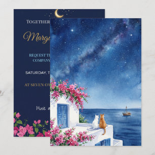 Abstract Modern Wedding TOGETHER Marg Invitation