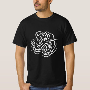 Abstract modern white geometric lines art T-Shirt