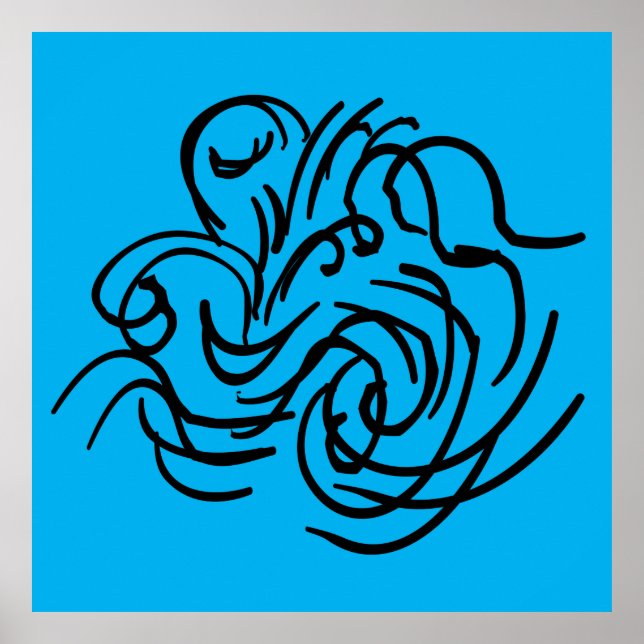 abstract modernist geometric art poster (Front)