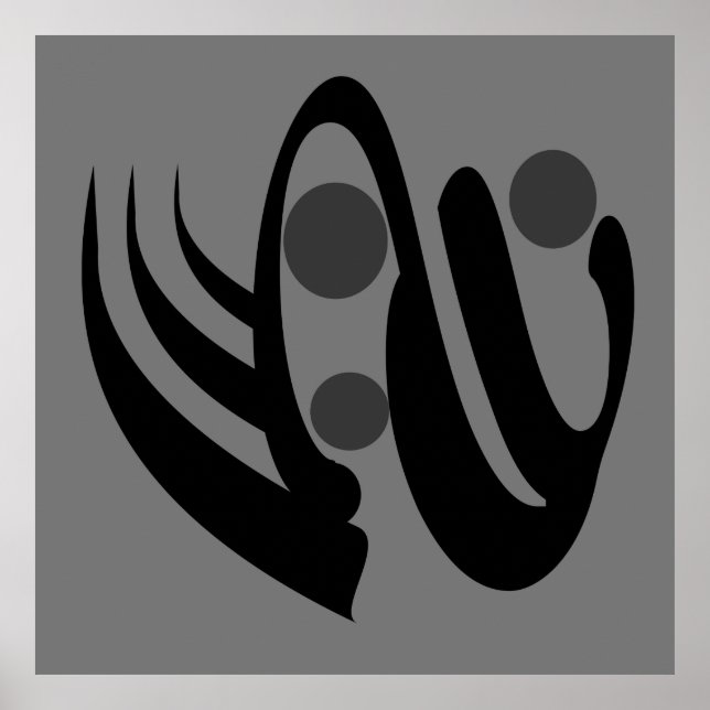 abstract modernist geometric art poster (Front)