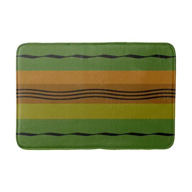 abstract modernist geometric pattern bath mat (Front)