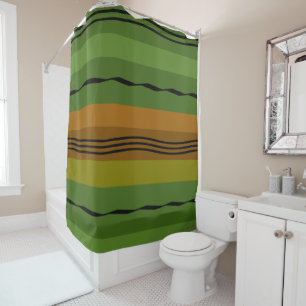abstract modernist geometric pattern shower curtain