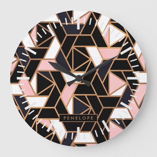 Abstract Moisac Large Clock (Front)