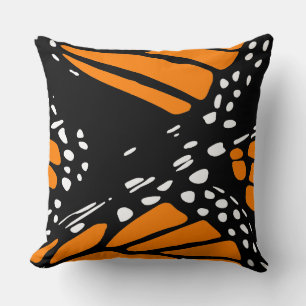 Abstract Monarch Butterfly Design Cushion