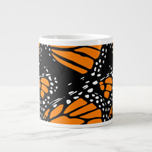 Abstract Monarch Butterfly Design Large Coffee Mug