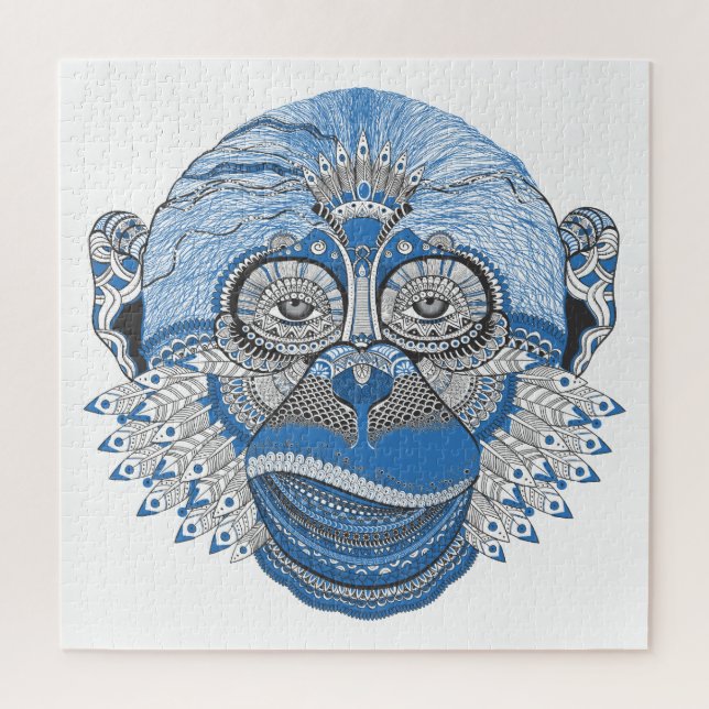 Abstract Monkey Design Jigsaw Puzzle (Vertical)
