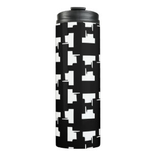 Abstract monochrome background. Halftone illustrat Thermal Tumbler