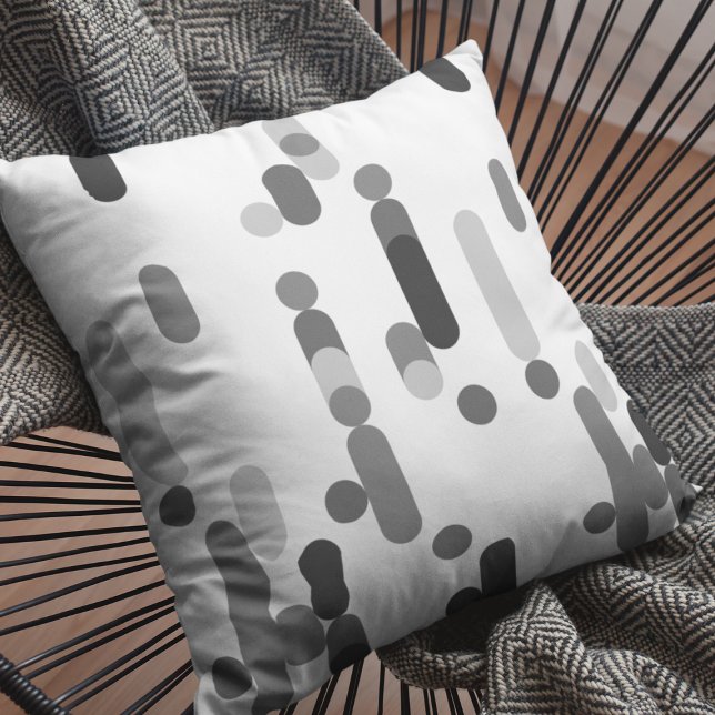 Abstract Monochrome Geometric Pattern Cushion (Creator Uploaded)