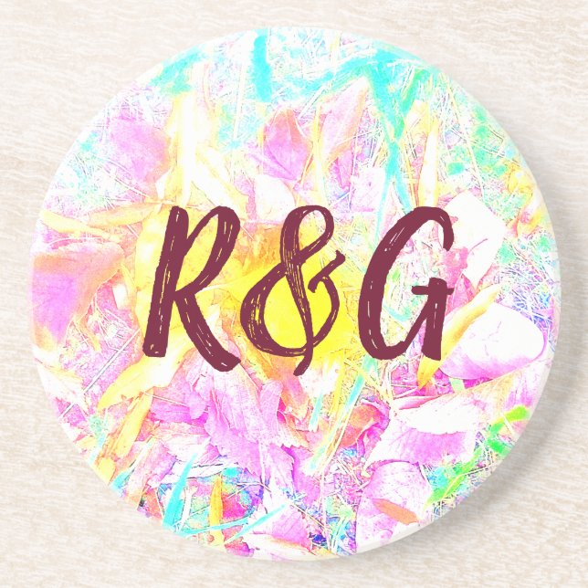 Abstract Monogram Coaster (Front)