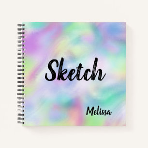 Abstract Monogram Sketchbook Notebook
