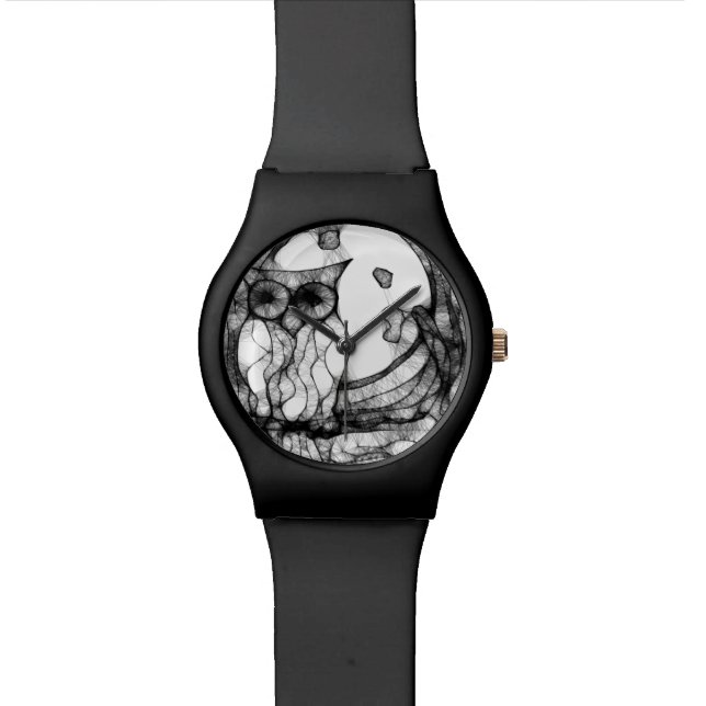 Abstract moody owl watch (Close Up)
