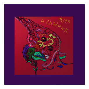 Abstract Moon Galaxy Art Photo Print