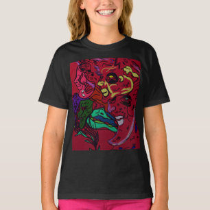 Abstract Moon Galaxy Art T-Shirt