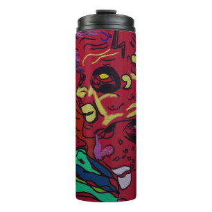 Abstract Moon Galaxy Art Thermal Tumbler