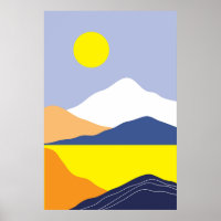 Abstract Moon landscapes