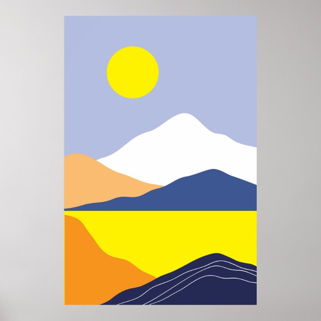  Abstract Moon landscapes Poster (Front)