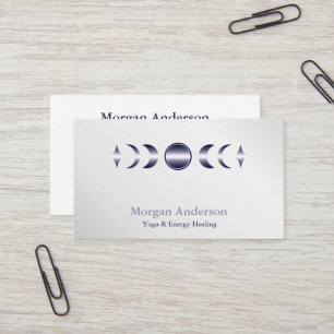 Abstract Moon Phase Gold Spiritual Energie Heiler  Business Card