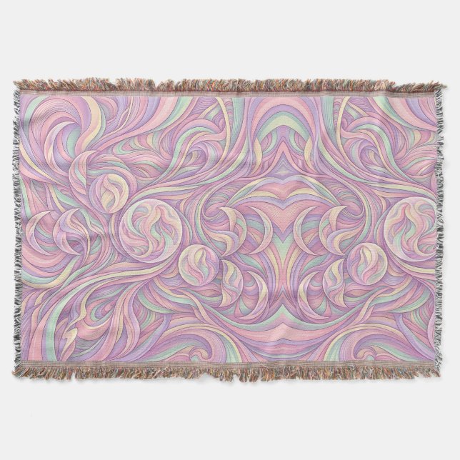 Abstract Moon Phase Pastel Blankets (Front)