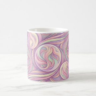 Abstract Moon Phase Pastel Cycle Coffee Mug