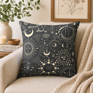 Abstract Moon Phases Cushion