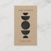 Abstract Moon Phases Geometric Art Kraft