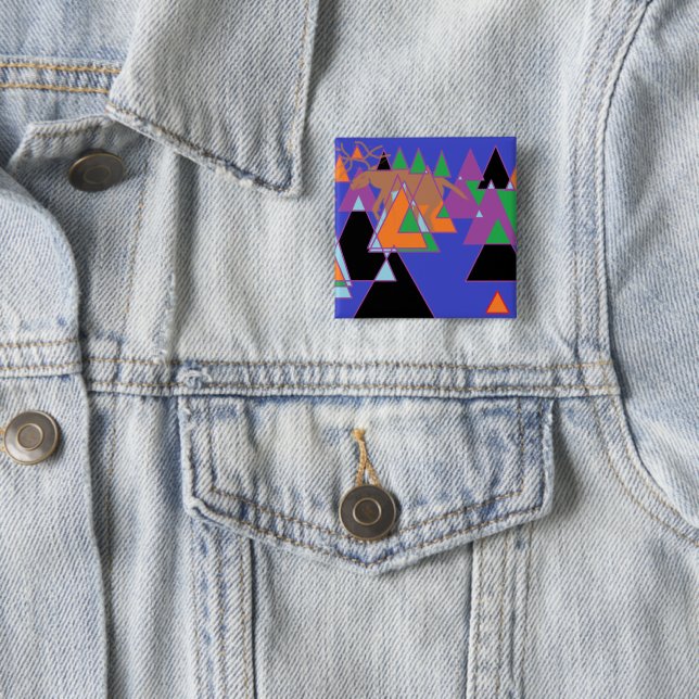 Abstract Moose Badge Pin (In Situ)