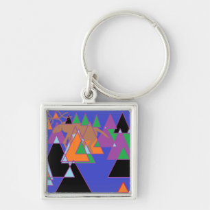 Abstract Moose Keychain