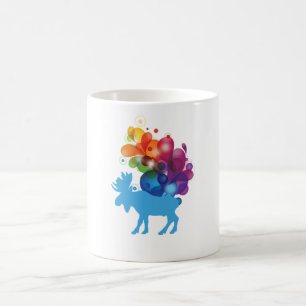 Abstract Moose Mug