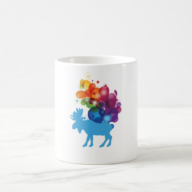 Abstract Moose Mug (Center)