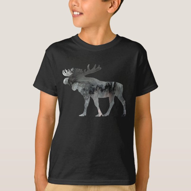 Abstract Moose silhouette T-Shirt (Front)