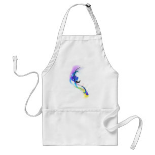 Abstract Morning Glory Paint Splatters Standard Apron