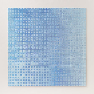 Abstract Mosaic Blue: Glossy Background Jigsaw Puzzle