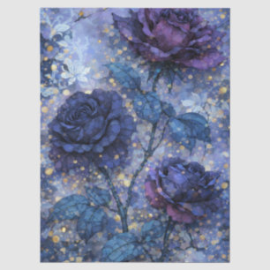 Abstract Mosaic-Expressionist Floral Fusion  Tissue Paper