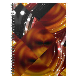 Abstract mosaic geometrical multicolored backgroun notebook