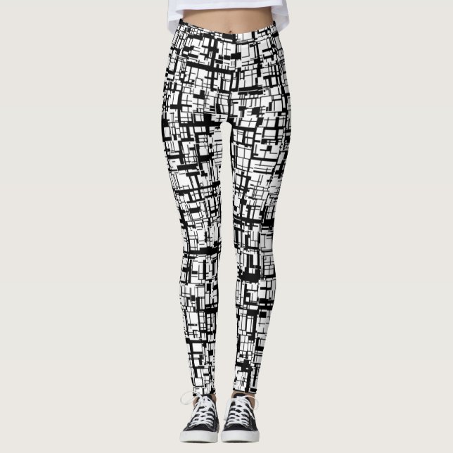 Abstract Mosaic Leggings (Front)