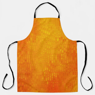 Abstract Mosaic Orange: Bright Gloss Apron