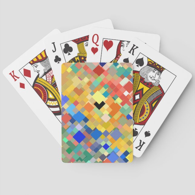 Abstract Mosaic Pattern #2 Playing Cards (Back)