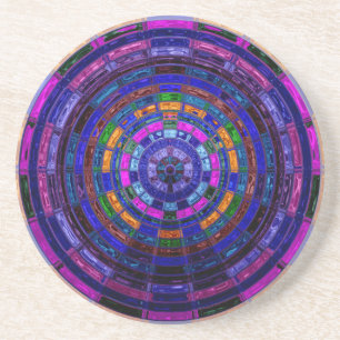 Abstract Mosaic Pattern #4 Coaster